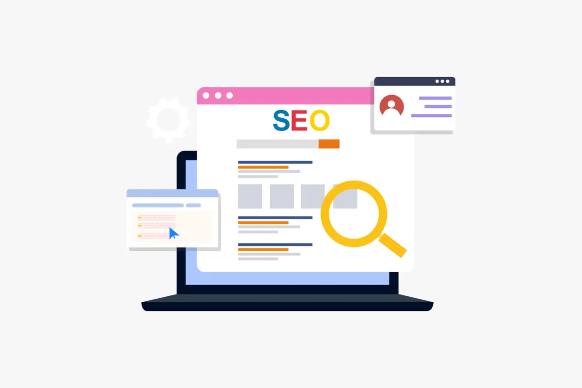 Illustration de la page SEO