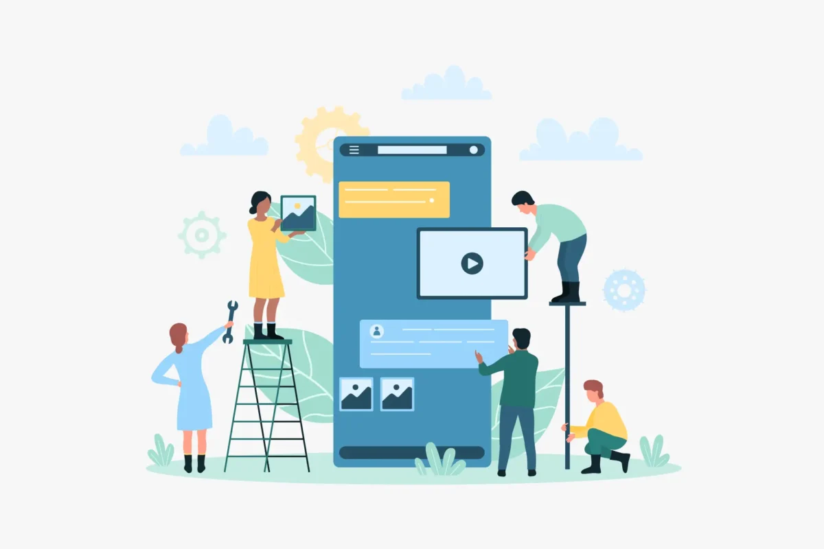 Illustration de la page création de contenu