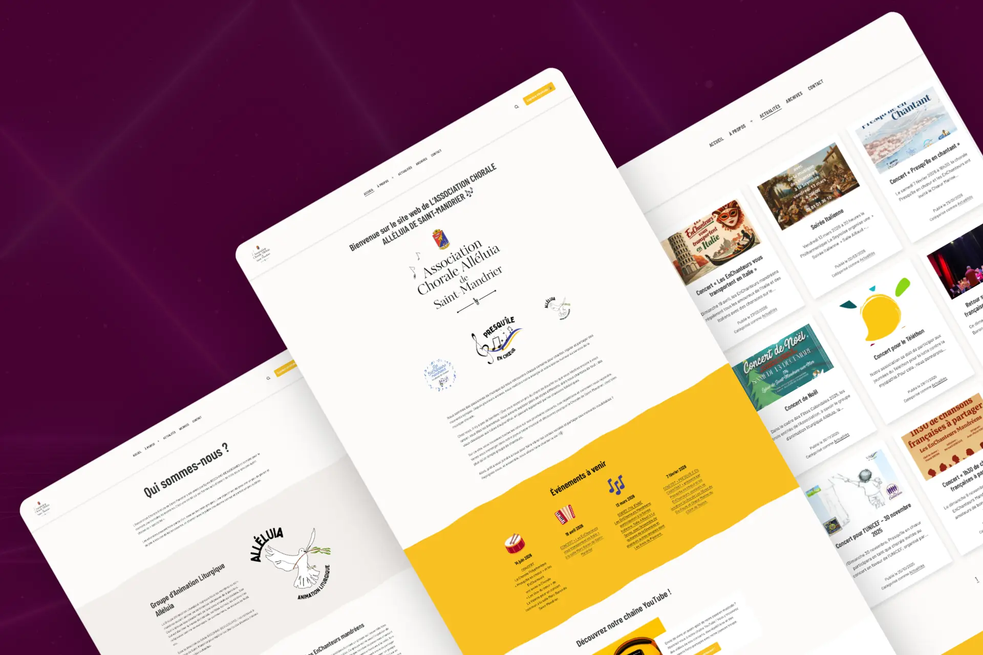 Mockup site chorale de Saint-Mandrier