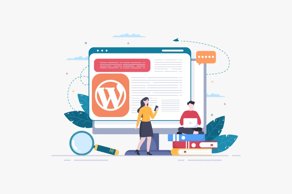 Illustration de la page création sites wordpress